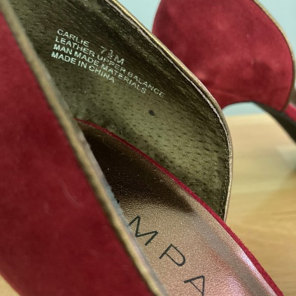 Rampage, 7.5M dark red heels - Picture 3 of 6